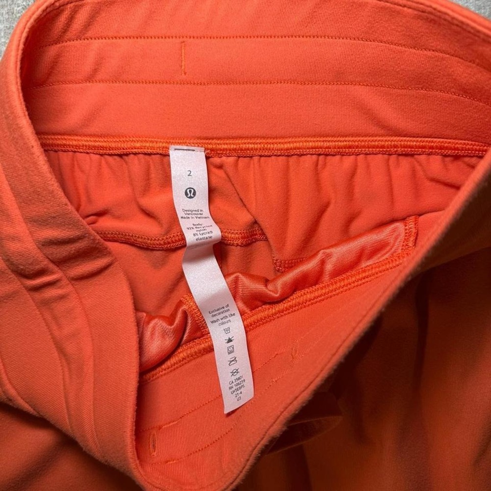 Lululemon Size 2 – vibrant orange‎ joggers - Picture 2 of 7